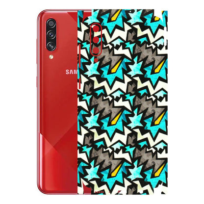 Samsung A/S Series Phone Skins (All Models) - Funky Zig Zag - 3D Embossed Finish (L-223) Samsung Galaxy A70s