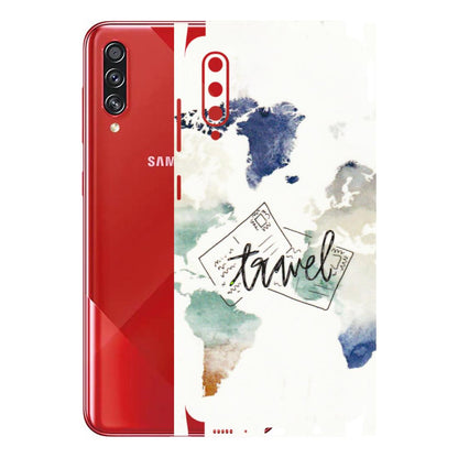 Samsung A/S Series Phone Skins (All Models) - Travel The World - 3D Embossed Finish (L-232) Samsung Galaxy A70s