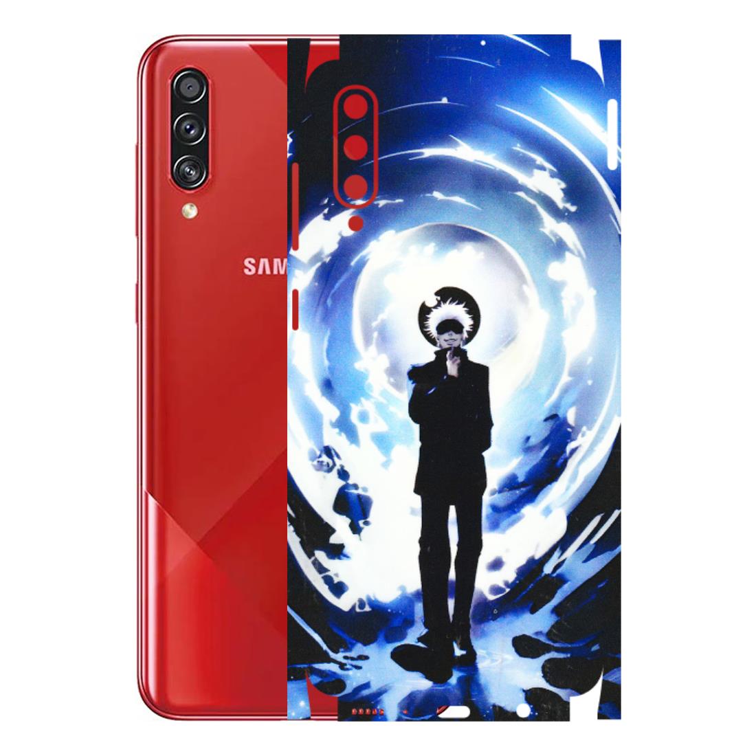 Samsung A/S Series Phone Skins (All Models) - Satoru Gojo Dark Blue - 3D Embossed Finish (L-235) Samsung Galaxy A70s