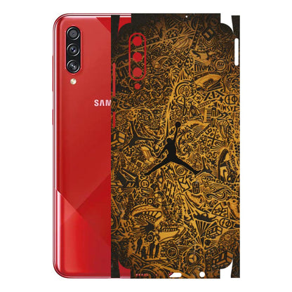 Samsung A/S Series Phone Skins (All Models) - Premium Gold Basketball Player - 3D Embossed Finish (L-236) Samsung Galaxy A70s