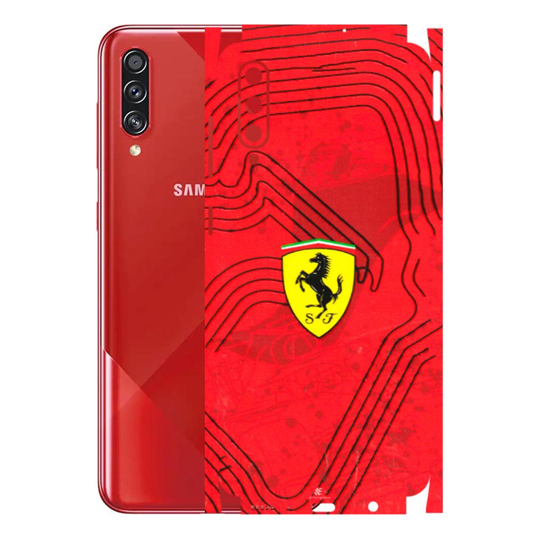 Samsung A/S Series Phone Skins (All Models) - Red Ferrari Logo Stylish - 3D Embossed Finish (L-238) Samsung Galaxy A70s