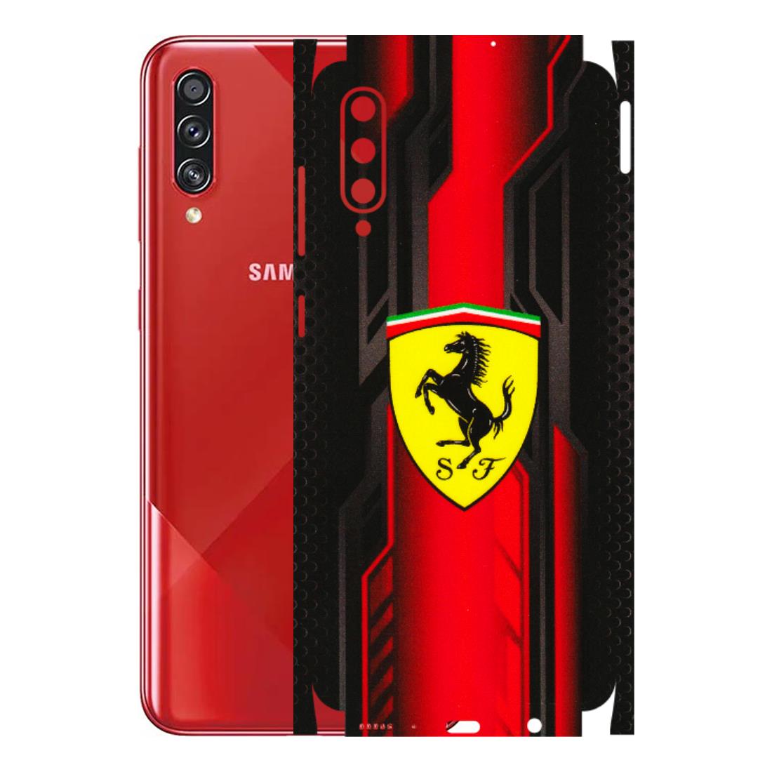 Samsung A/S Series Phone Skins (All Models) - Black Ferrari Logo - 3D Embossed Finish (L-253) Samsung Galaxy A70s