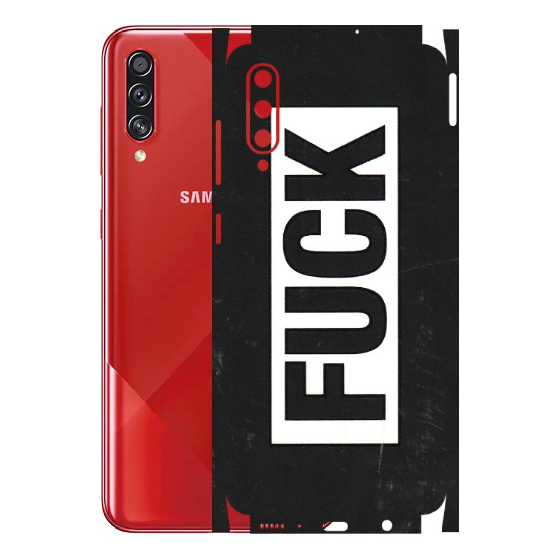 Samsung A/S Series Phone Skins (All Models) - The F Word - 3D Embossed Finish (L-255) Samsung Galaxy A70s