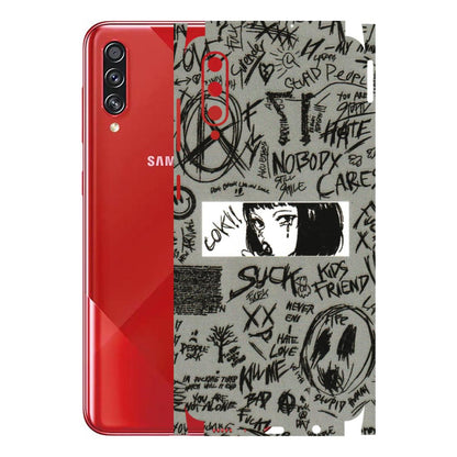 Samsung A/S Series Phone Skins (All Models) - Never Have Love Anime - 3D Embossed Finish (L-260) Samsung Galaxy A70s