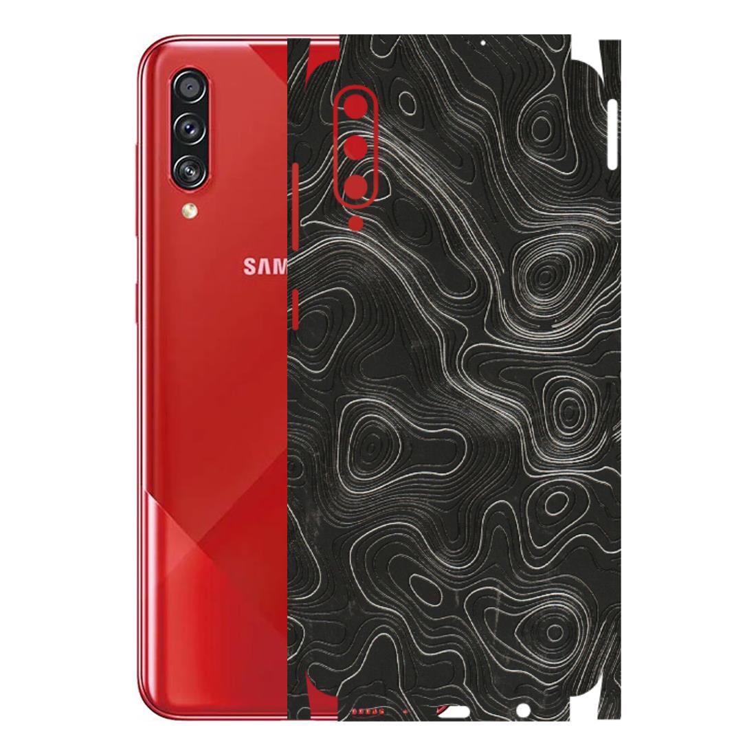 Samsung A/S Series Phone Skins (All Models) - Abstract White Line Map - 3D Embossed Finish (L-269) Samsung Galaxy A70s