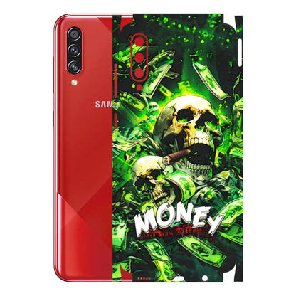 Samsung A/S Series Phone Skins (All Models) - Skull Money - 3D Embossed Finish (L-303) Samsung Galaxy A70s
