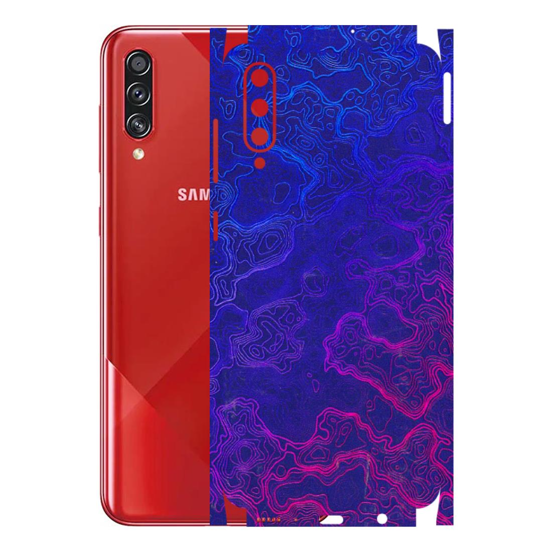 Samsung A/S Series Phone Skins (All Models) - Purple Ripples Swirl - 3D Embossed Finish (L-314) Samsung Galaxy A70s