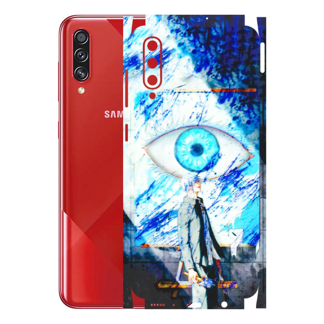 Samsung A/S Series Phone Skins (All Models) - Anime Sea Blue Eye - 3D Embossed Finish (L-318) Samsung Galaxy A70s