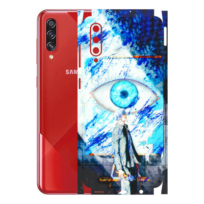 Samsung A/S Series Phone Skins (All Models) - Anime Sea Blue Eye - 3D Embossed Finish (L-318) Samsung Galaxy A70s