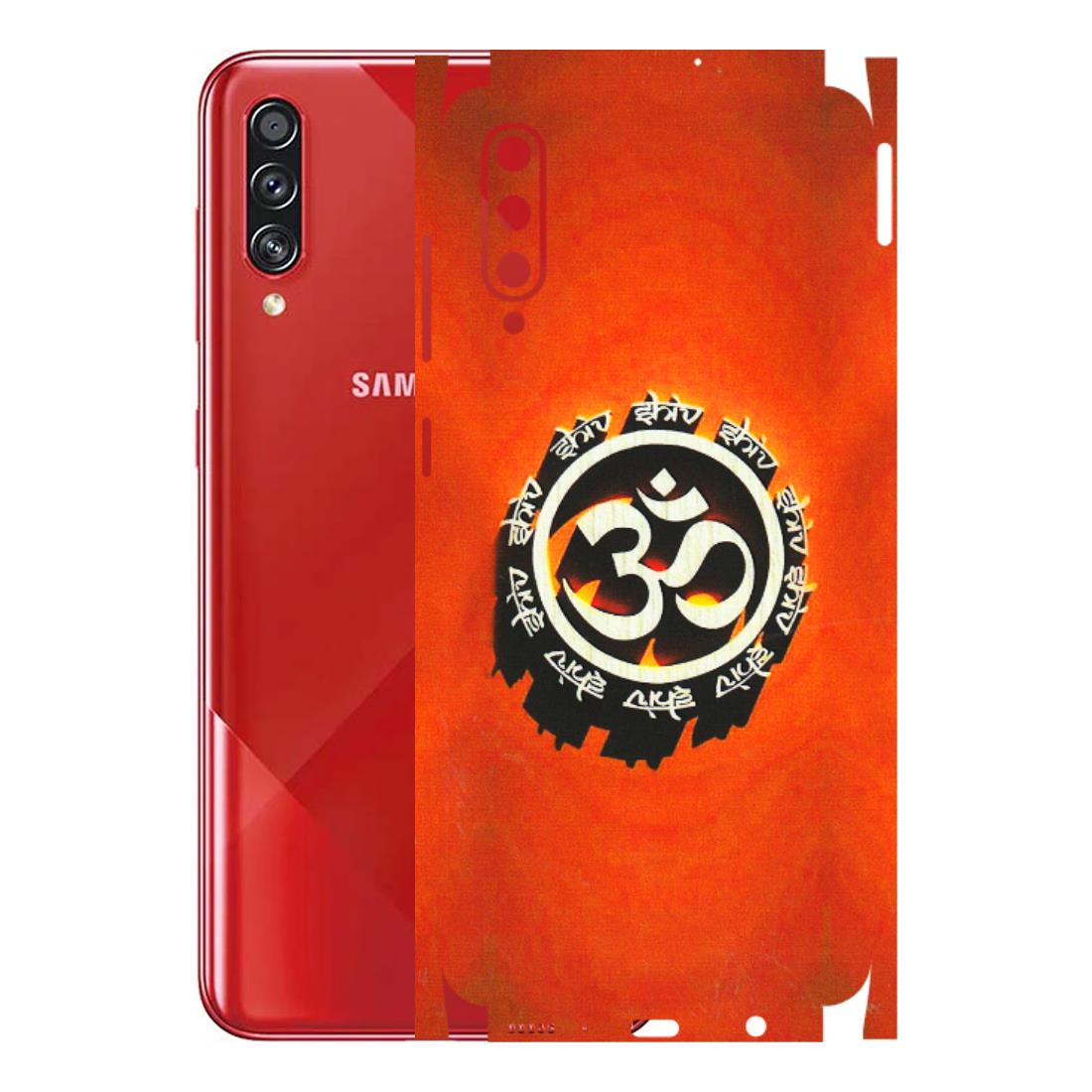 Samsung A/S Series Phone Skins (All Models) - Aum Shiv Orange - 3D Embossed Finish (L-32) Samsung Galaxy A70s