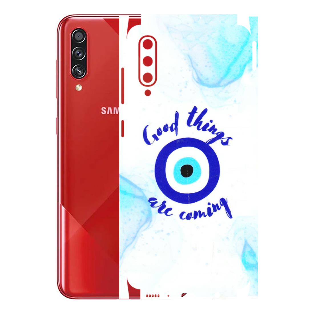 Samsung A/S Series Phone Skins (All Models) - Evil Eye Good Things Are Coming - 3D Embossed Finish (L-322) Samsung Galaxy A70s