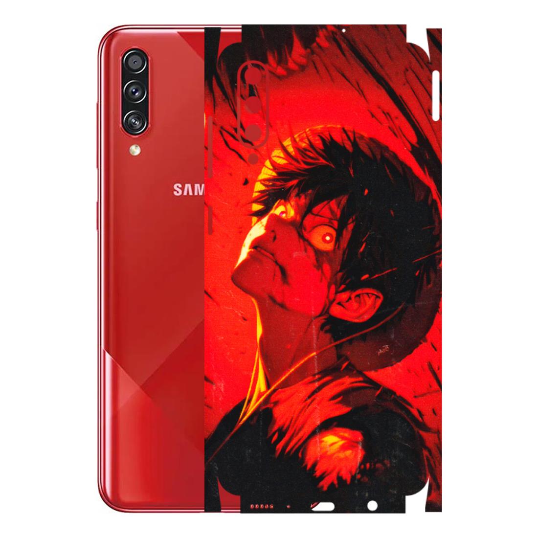Samsung A/S Series Phone Skins (All Models) - D.Luffy Power Up One Piece Anime - 3D Embossed Finish (L-326) Samsung Galaxy A70s