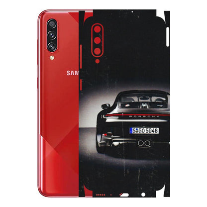 Samsung A/S Series Phone Skins (All Models) - New Black Porsche GT3 - 3D Embossed Finish (L-327) Samsung Galaxy A70s