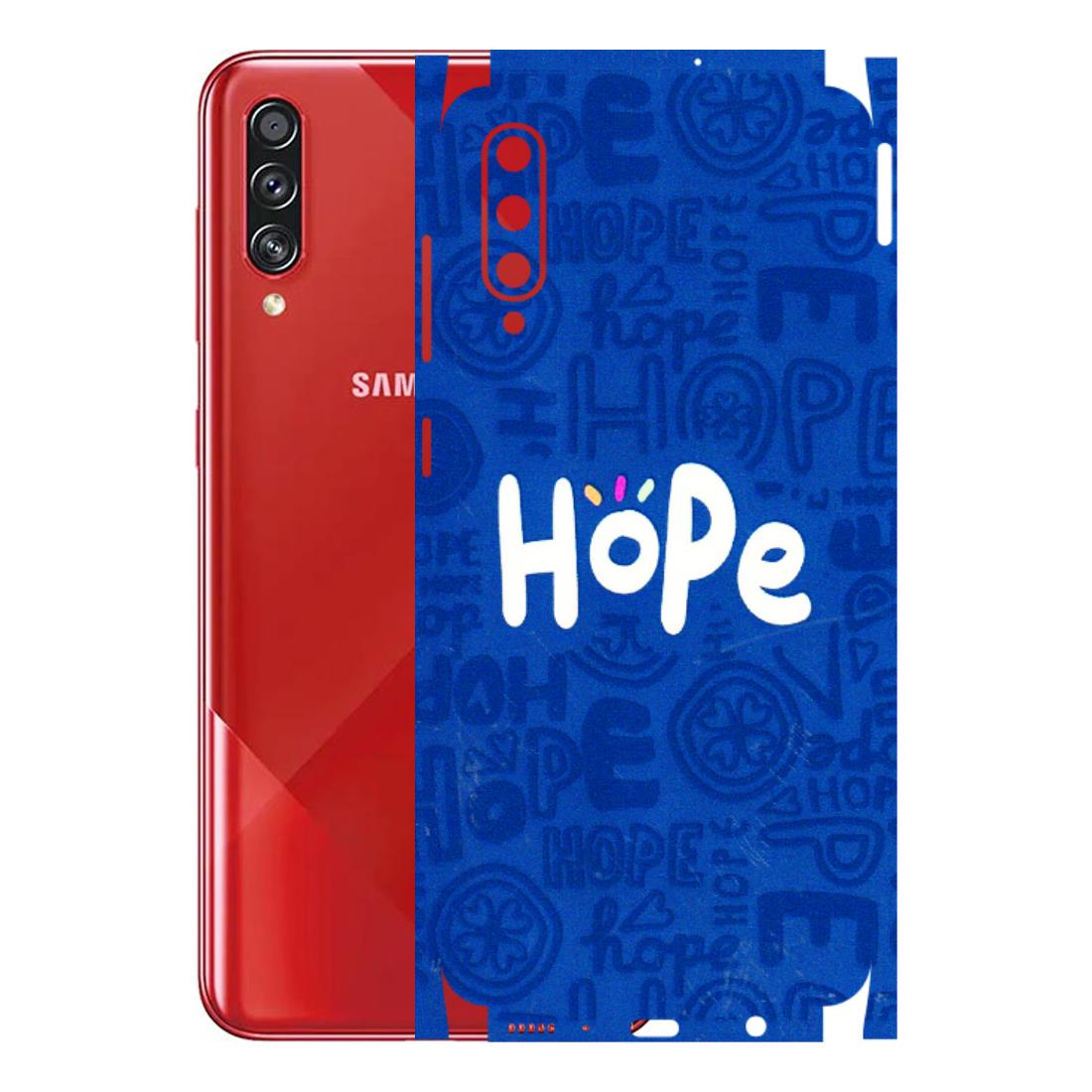 Samsung A/S Series Phone Skins (All Models) - Hope Doodles Blue - 3D Embossed Finish (L-43) Samsung Galaxy A70s