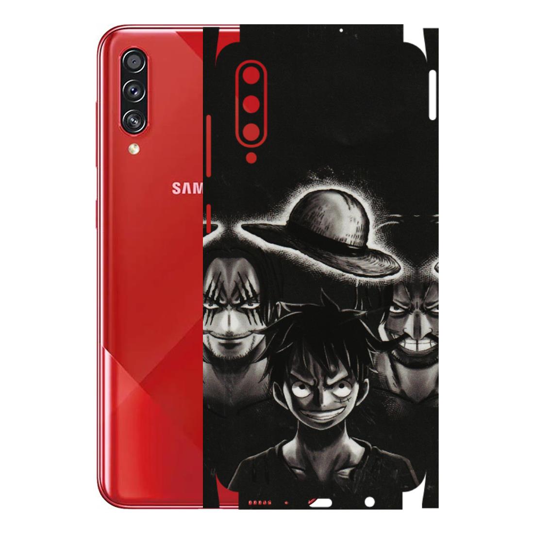 Samsung A/S Series Phone Skins (All Models) - Black Luffy Hat - 3D Embossed Finish (L-57) Samsung Galaxy A70s