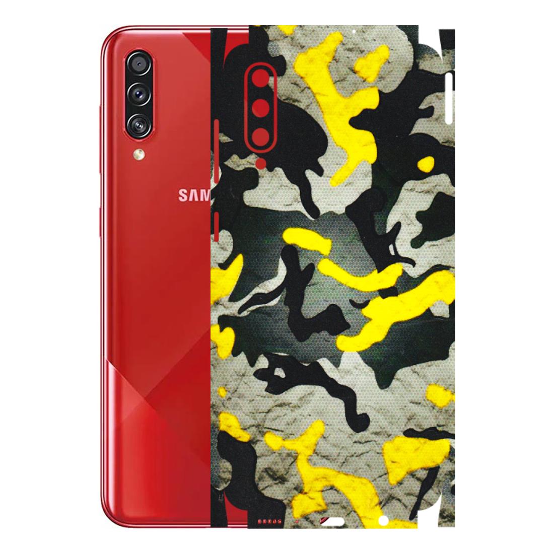 Samsung A/S Series Phone Skins (All Models) - Yellow Camouflage - 3D Embossed Finish (L-61) Samsung Galaxy A70s