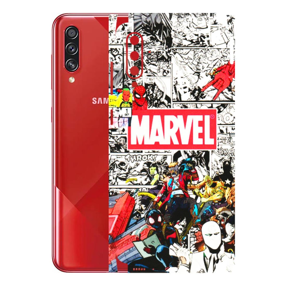Samsung A/S Series Phone Skins (All Models) - Marvel Colorful Comic - 3D Embossed Finish (L-64) Samsung Galaxy A70s
