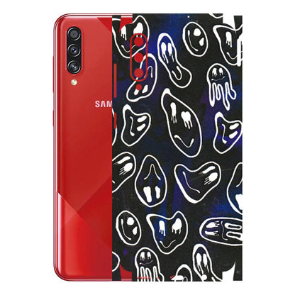 Samsung A/S Series Phone Skins (All Models) - Distorted Smileys - 3D Embossed Finish (L-92) Samsung Galaxy A70s