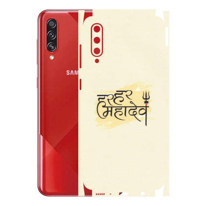 Samsung A/S Series Phone Skins (All Models) - Har Har Mahadev - Matte Finish (M-10) Samsung Galaxy A70s