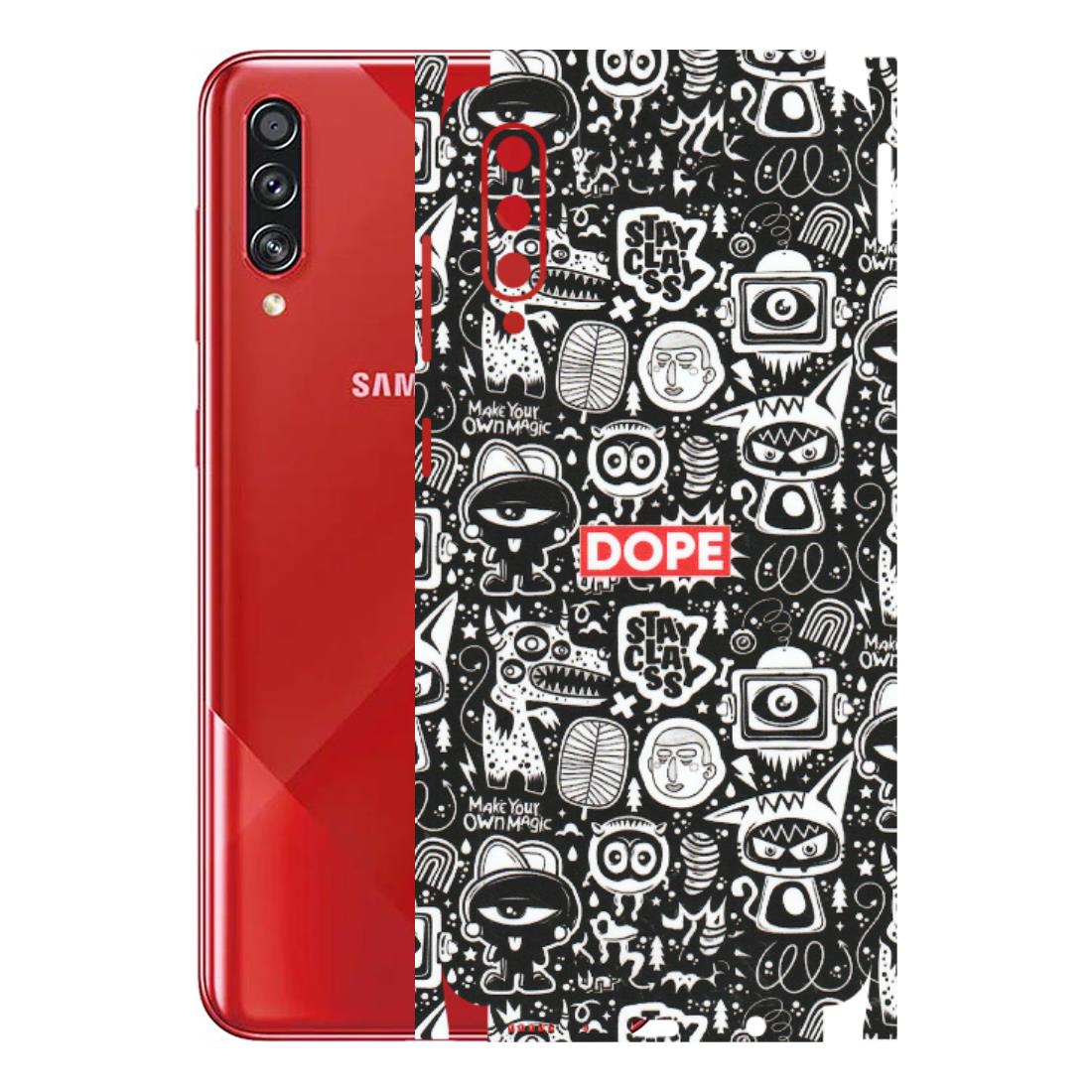 Samsung A/S Series Phone Skins (All Models) - Dope Stay Classy Black Doodles - Matte Finish (M-126) Samsung Galaxy A70s