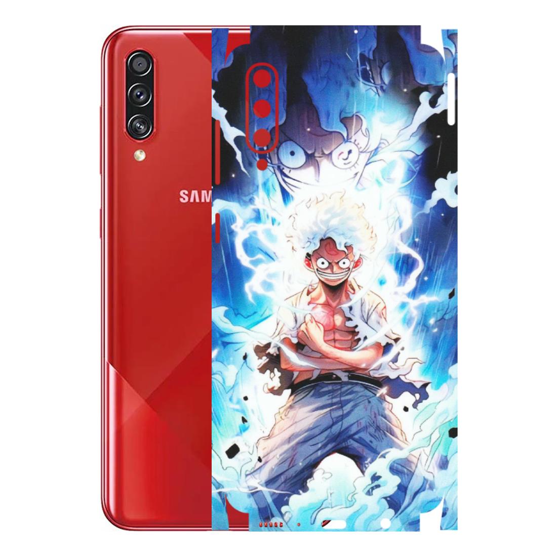 Samsung A/S Series Phone Skins (All Models) - Blue Thunder Luffy Anime - Matte Finish (M-132) Samsung Galaxy A70s