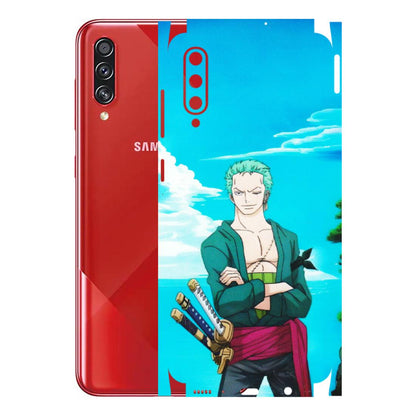 Samsung A/S Series Phone Skins (All Models) - Cool Swordman Zoro Anime - Matte Finish (M-143) Samsung Galaxy A70s