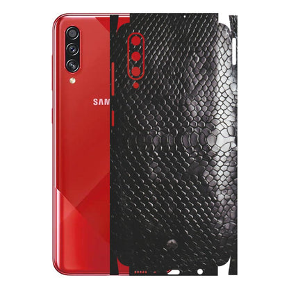Samsung A/S Series Phone Skins (All Models) - Black Snack Leather - Matte Finish (M-147) Samsung Galaxy A70s