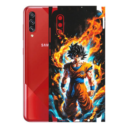 Samsung A/S Series Phone Skins (All Models) - Goku Transformation Anime - Matte Finish (M-159) Samsung Galaxy A70s