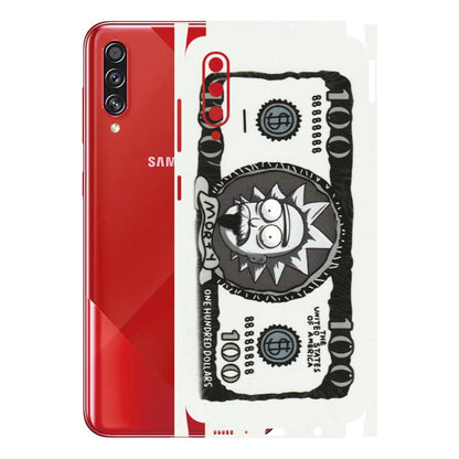 Samsung A/S Series Phone Skins (All Models) - Rick And Morty Hundred Dollar Anime - Matte Finish (M-161) Samsung Galaxy A70s