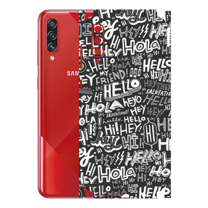 Samsung A/S Series Phone Skins (All Models) - Hi Hello Doodles - Matte Finish (M-25) Samsung Galaxy A70s