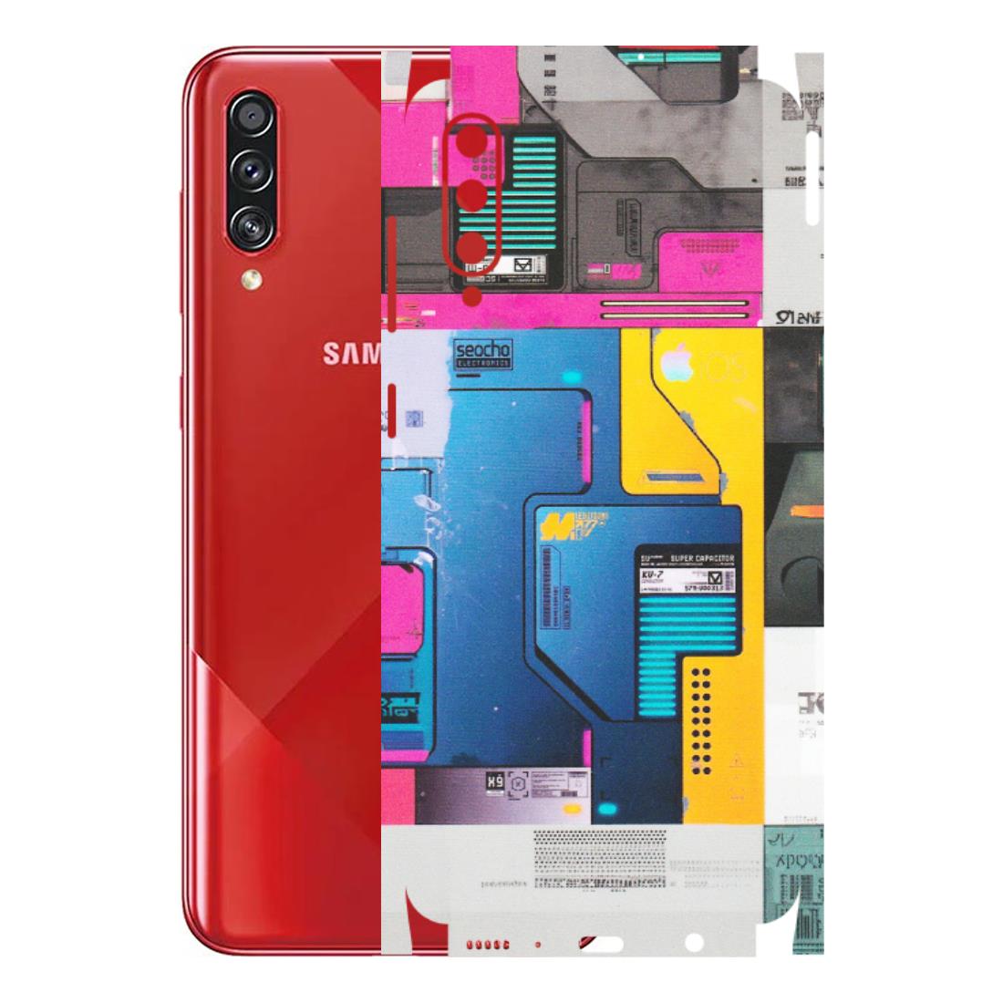 Samsung A/S Series Phone Skins (All Models) - Colourfull Motherboard Internals - Matte Finish (M-55) Samsung Galaxy A70s