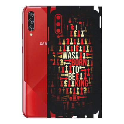 Samsung A/S Series Phone Skins (All Models) - Born To Be King - Matte Finish (M-73) Samsung Galaxy A70s