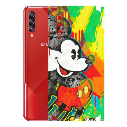 Samsung A/S Series Phone Skins (All Models) - Multiple Mickey With Colourful Texture - Matte Finish (M-84) Samsung Galaxy A70s