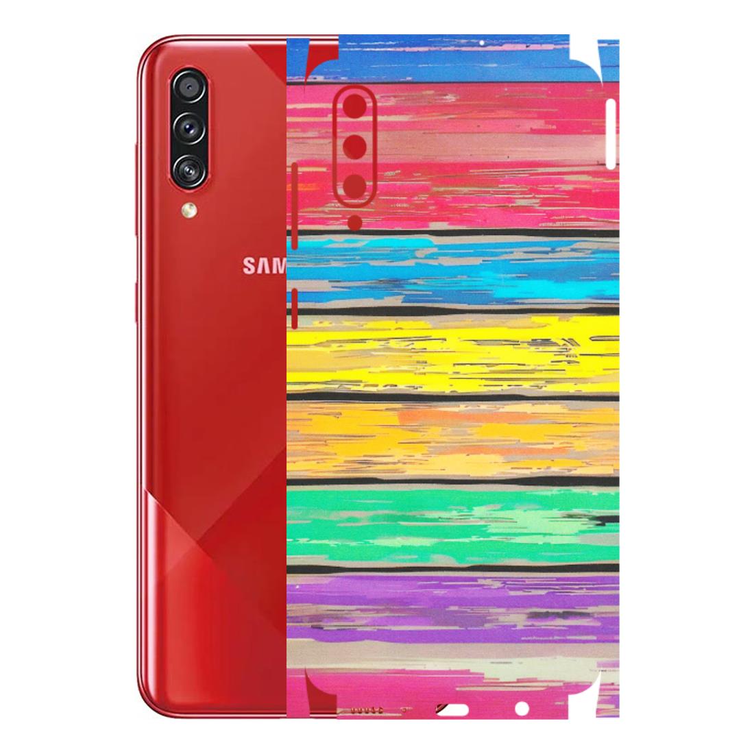 Samsung A/S Series Phone Skins (All Models) - Multi Colour Wooden Wall - Matte Finish (M-96) Samsung Galaxy A70s