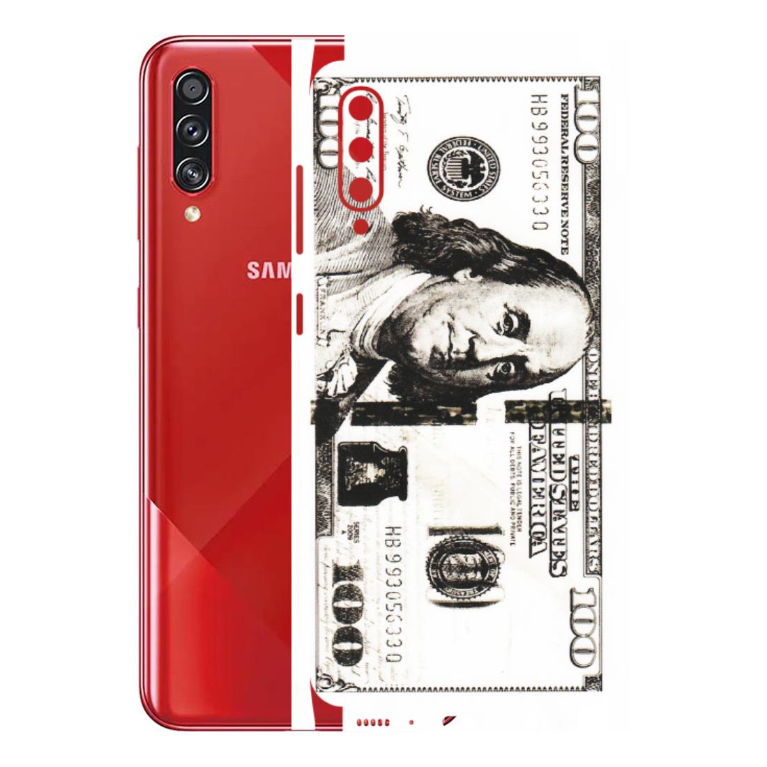 Samsung A/S Series Phone Skins (All Models) - 100 Dollar Currency - Transparent Finish (T-01) Samsung Galaxy A70s