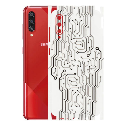 Samsung A/S Series Phone Skins (All Models) - Tech Circuits - Transparent Finish (T-03) Samsung Galaxy A70s