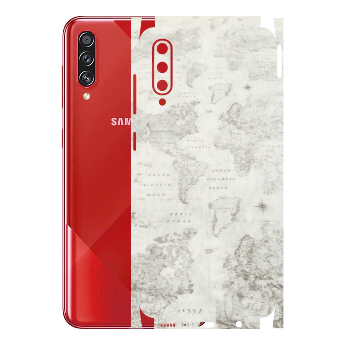 Samsung A/S Series Phone Skins (All Models) - World Travel Map - Transparent Finish (T-04) Samsung Galaxy A70s