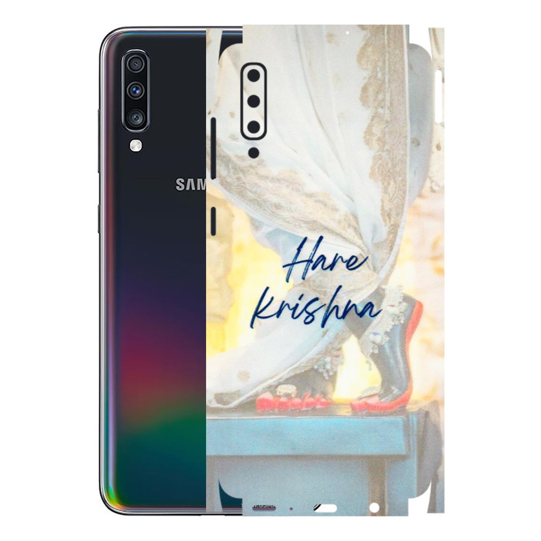 Samsung A/S Series Phone Skins (All Models) - Hare Krishna - 3D Embossed Finish (L-03) Samsung Galaxy A70