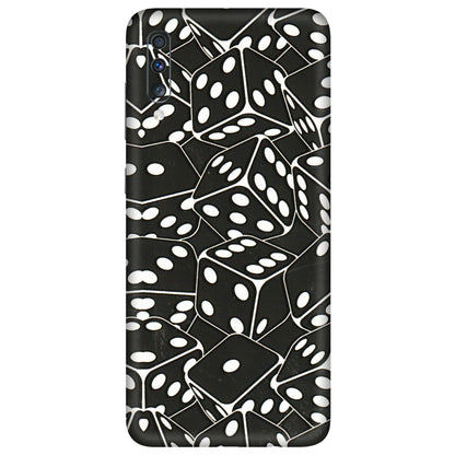 Samsung A/S Series Phone Skins (All Models) - Big Black Dices - 3D Embossed Finish (L-106) Samsung Galaxy A70