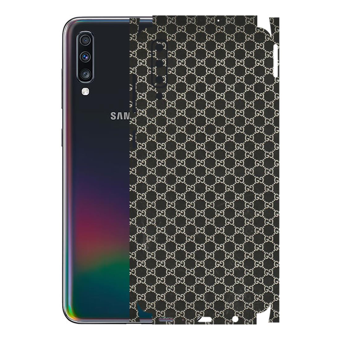 Samsung A/S Series Phone Skins (All Models) - Black G Print - 3D Embossed Finish (L-109) Samsung Galaxy A70