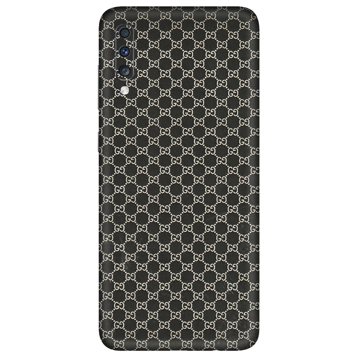 Samsung A/S Series Phone Skins (All Models) - Black G Print - 3D Embossed Finish (L-109) Samsung Galaxy A70