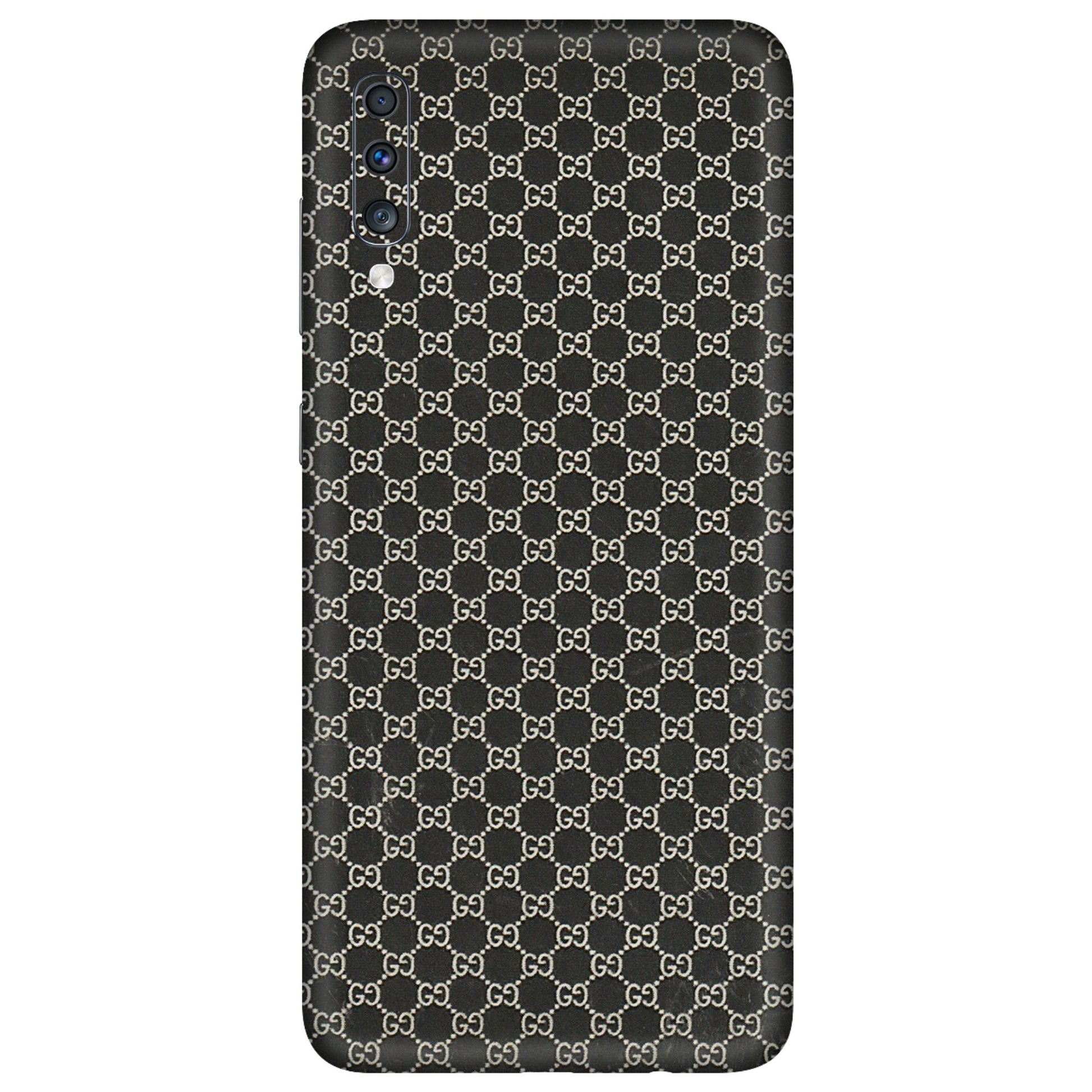 Samsung A/S Series Phone Skins (All Models) - Black G Print - 3D Embossed Finish (L-109) Samsung Galaxy A70