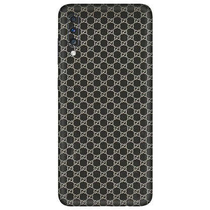 Samsung A/S Series Phone Skins (All Models) - Black G Print - 3D Embossed Finish (L-109) Samsung Galaxy A70