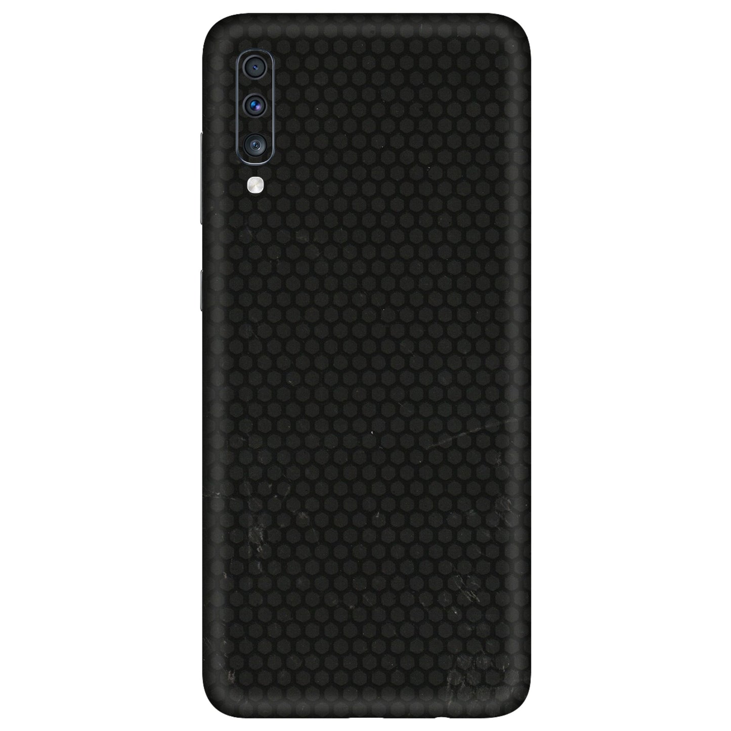 Samsung A/S Series Phone Skins (All Models) - Black honeycomb - 3D Embossed Finish (L-114) Samsung Galaxy A70