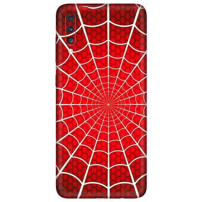 Samsung A/S Series Phone Skins (All Models) - Classic Spidey Web - 3D Embossed Finish (L-115) Samsung Galaxy A70