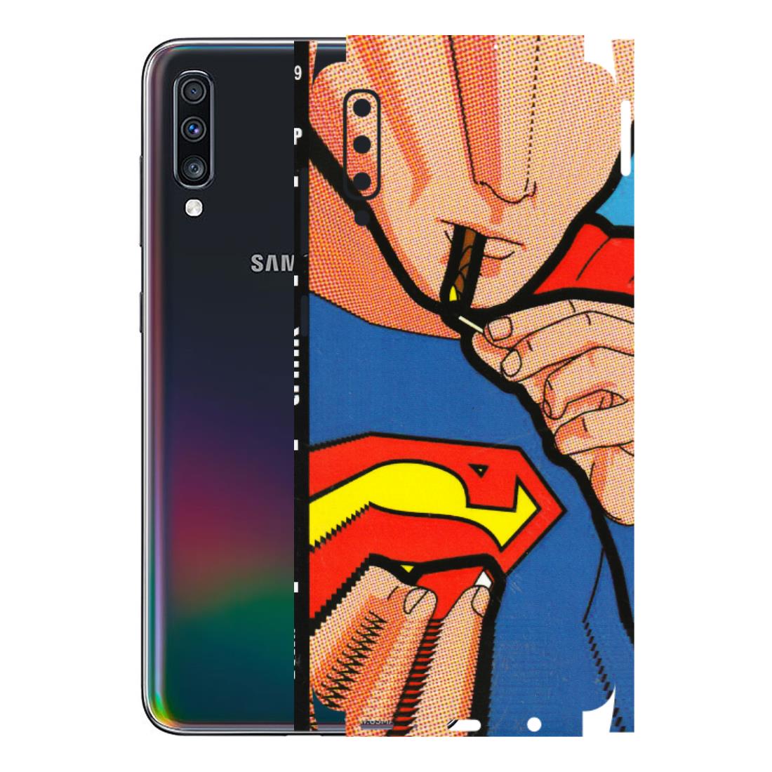 Samsung A/S Series Phone Skins (All Models) - Superman Sutta - 3D Embossed Finish (L-130) Samsung Galaxy A70