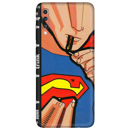 Samsung A/S Series Phone Skins (All Models) - Superman Sutta - 3D Embossed Finish (L-130) Samsung Galaxy A70