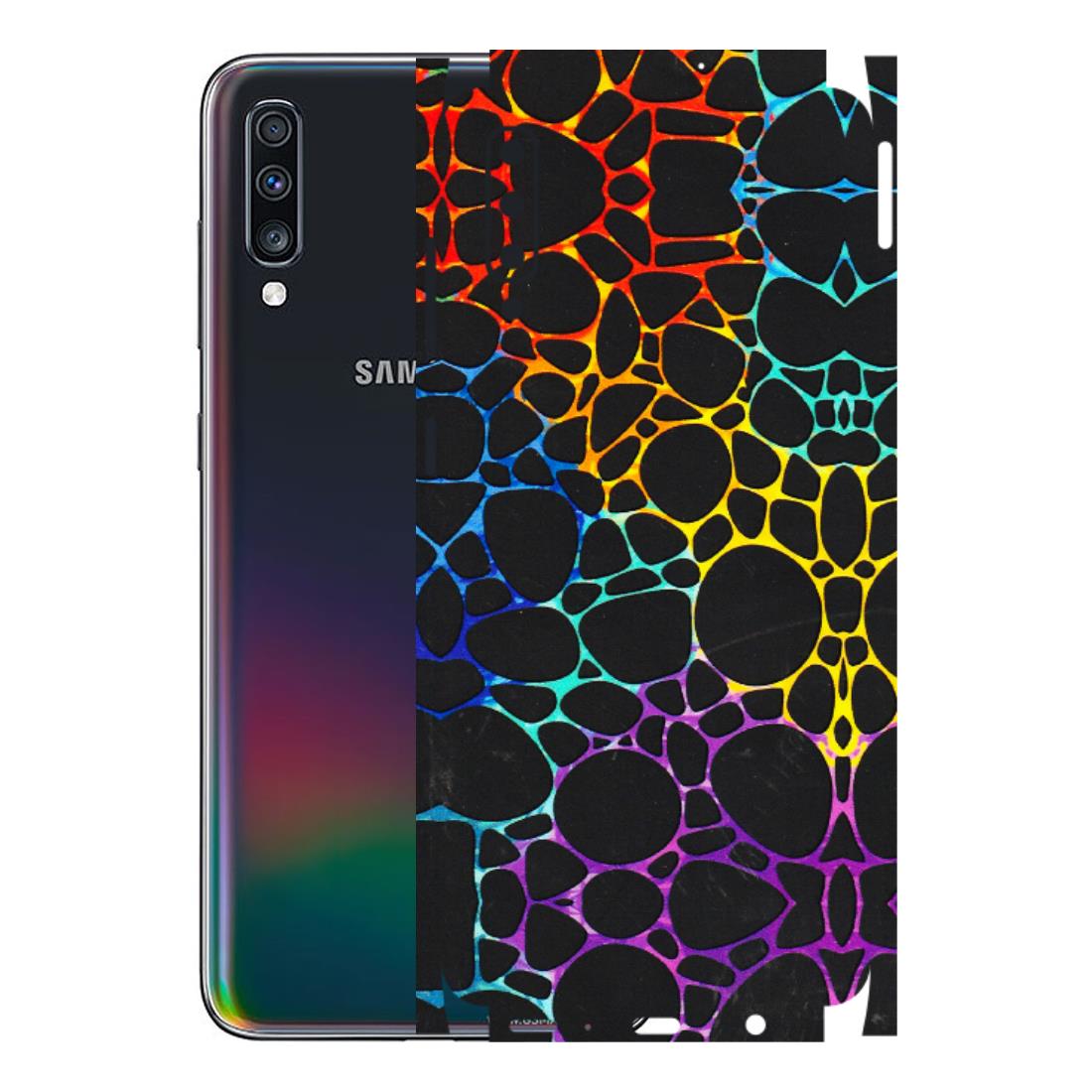 Samsung A/S Series Phone Skins (All Models) - Abstract Art MultiColour - 3D Embossed Finish (L-133) Samsung Galaxy A70