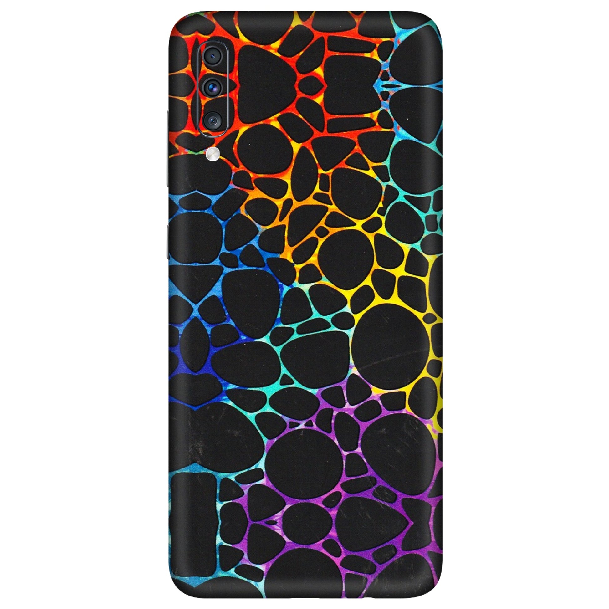 Samsung A/S Series Phone Skins (All Models) - Abstract Art MultiColour - 3D Embossed Finish (L-133) Samsung Galaxy A70