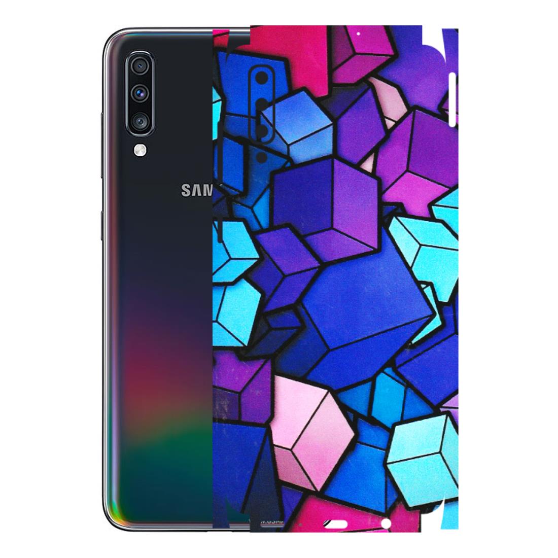 Samsung A/S Series Phone Skins (All Models) - Cube Doodle - 3D Embossed Finish (L-141) Samsung Galaxy A70
